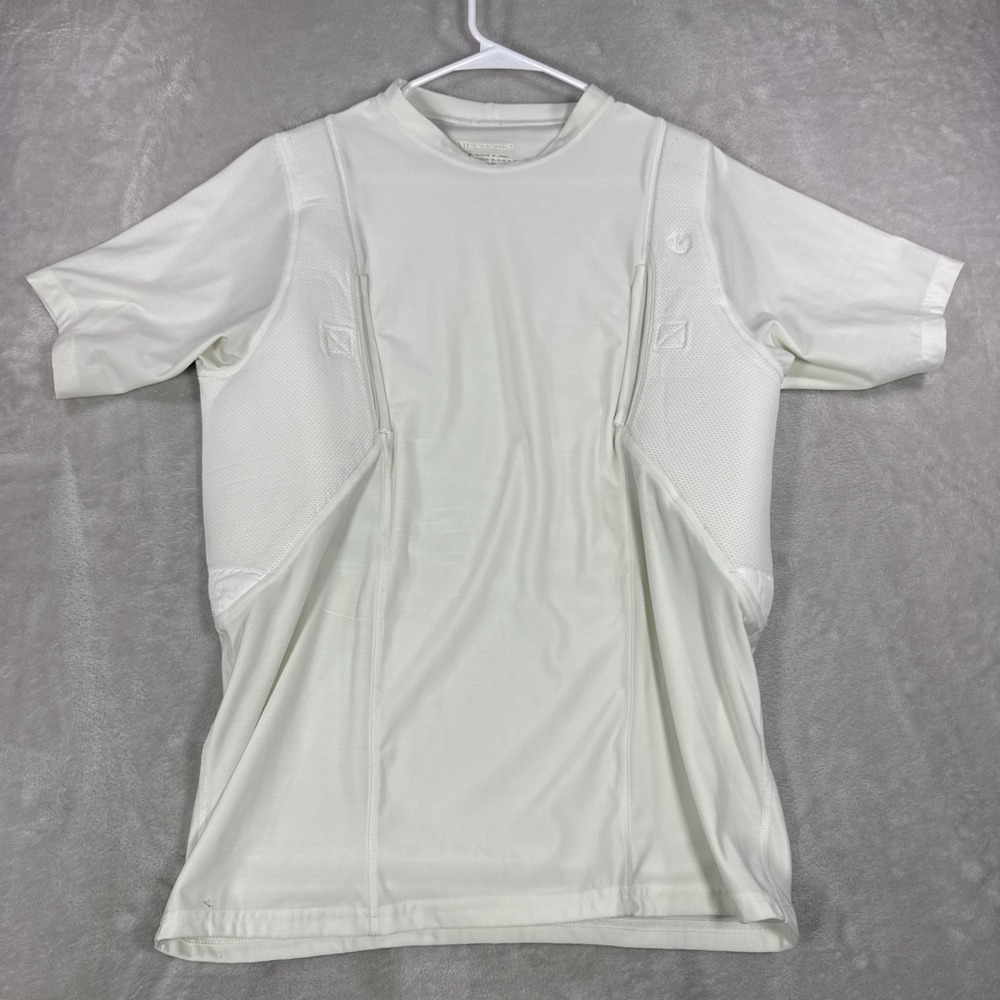 5.11 Tactical Series Holster Shirt Padded Concealment Mens 2XL Off White